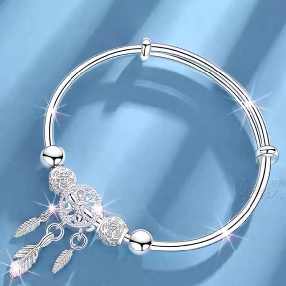 Sterling Silver Women's Tennis Bracelet - 99.9% Pure Silver - Picture 4 of 5